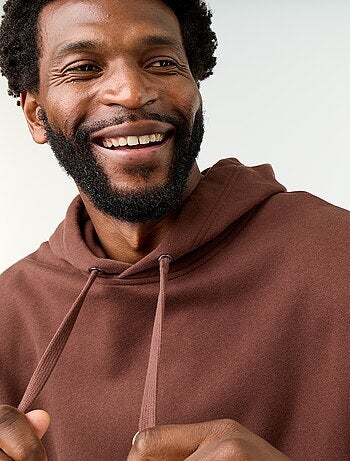 Effen sweatshirt met capuchon