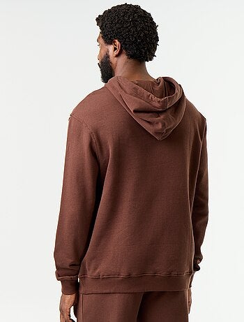 Effen sweatshirt met capuchon