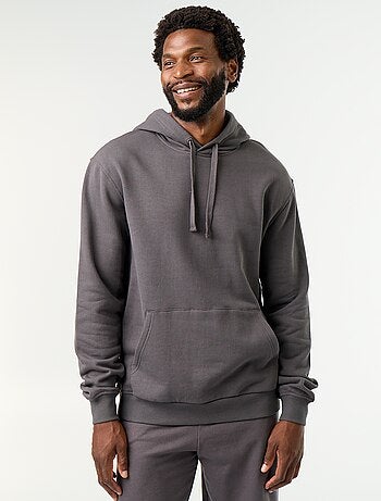 Effen sweatshirt met capuchon