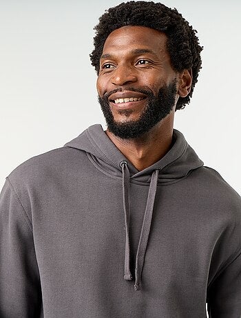 Effen sweatshirt met capuchon