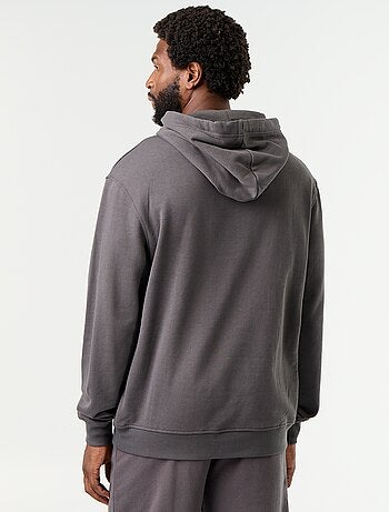 Effen sweatshirt met capuchon