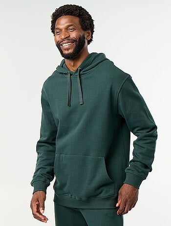 Effen sweatshirt met capuchon