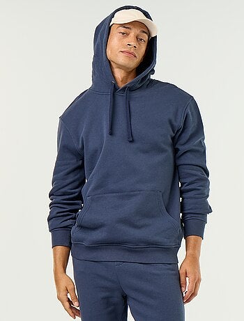 Effen sweatshirt met capuchon