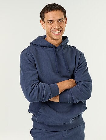 Effen sweatshirt met capuchon