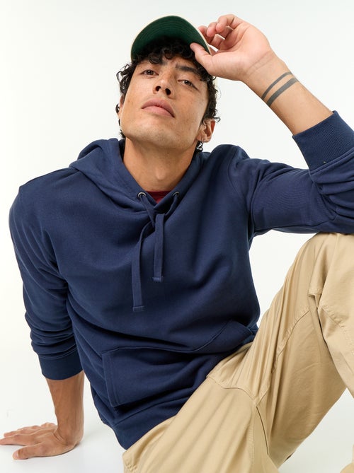 Effen sweatshirt met capuchon - Kiabi