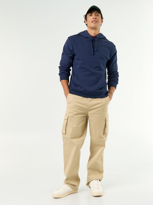 Effen sweatshirt met capuchon - Kiabi