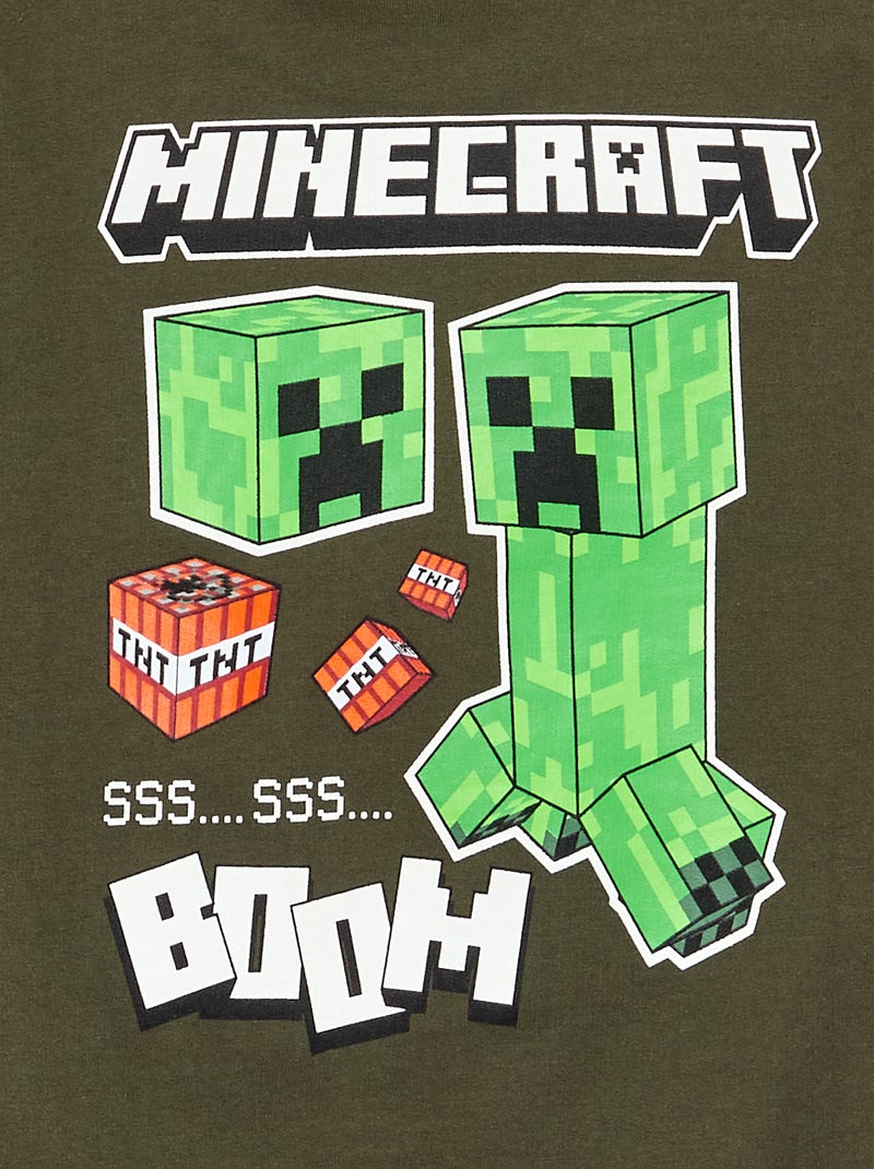Effen sweatshirt 'Minecraft' Groen - Kiabi