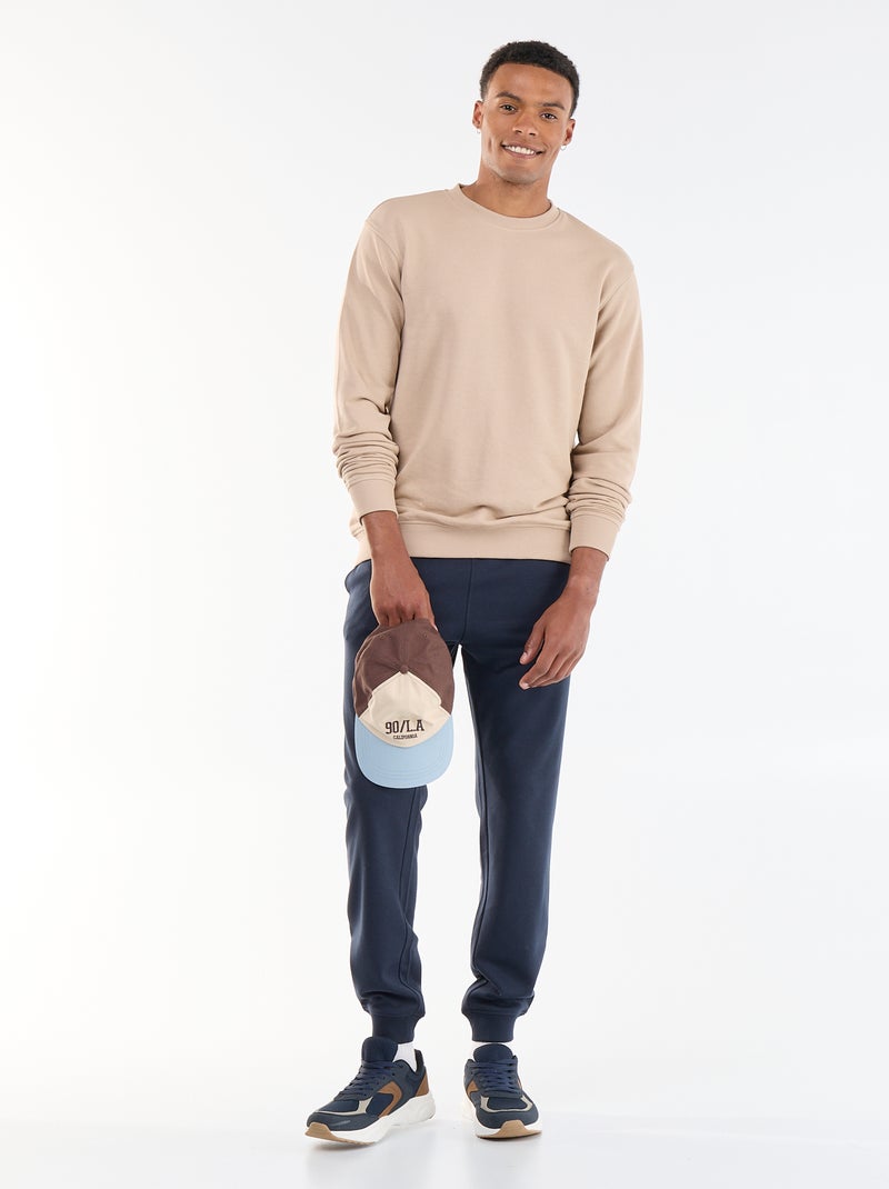 Effen sweatshirt van French Terry Biege - Kiabi