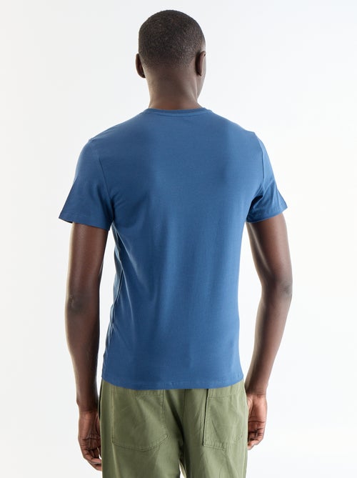 Effen T-shirt - Slim-fit - Kiabi Effen T-shirt - Slim-fit - Kiabi