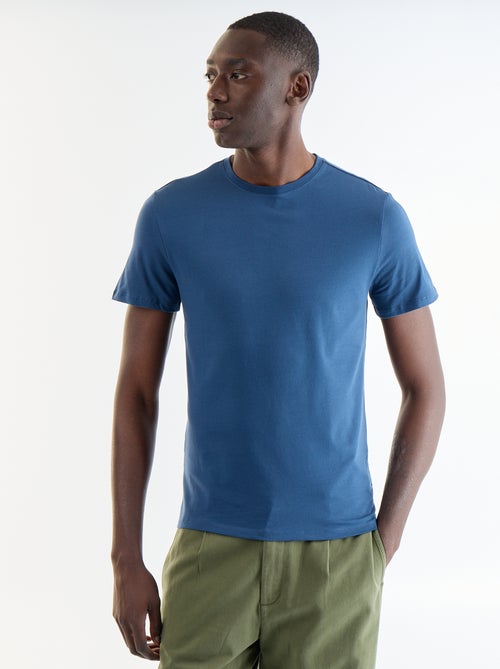 Effen T-shirt - Slim-fit - Kiabi Effen T-shirt - Slim-fit - Kiabi
