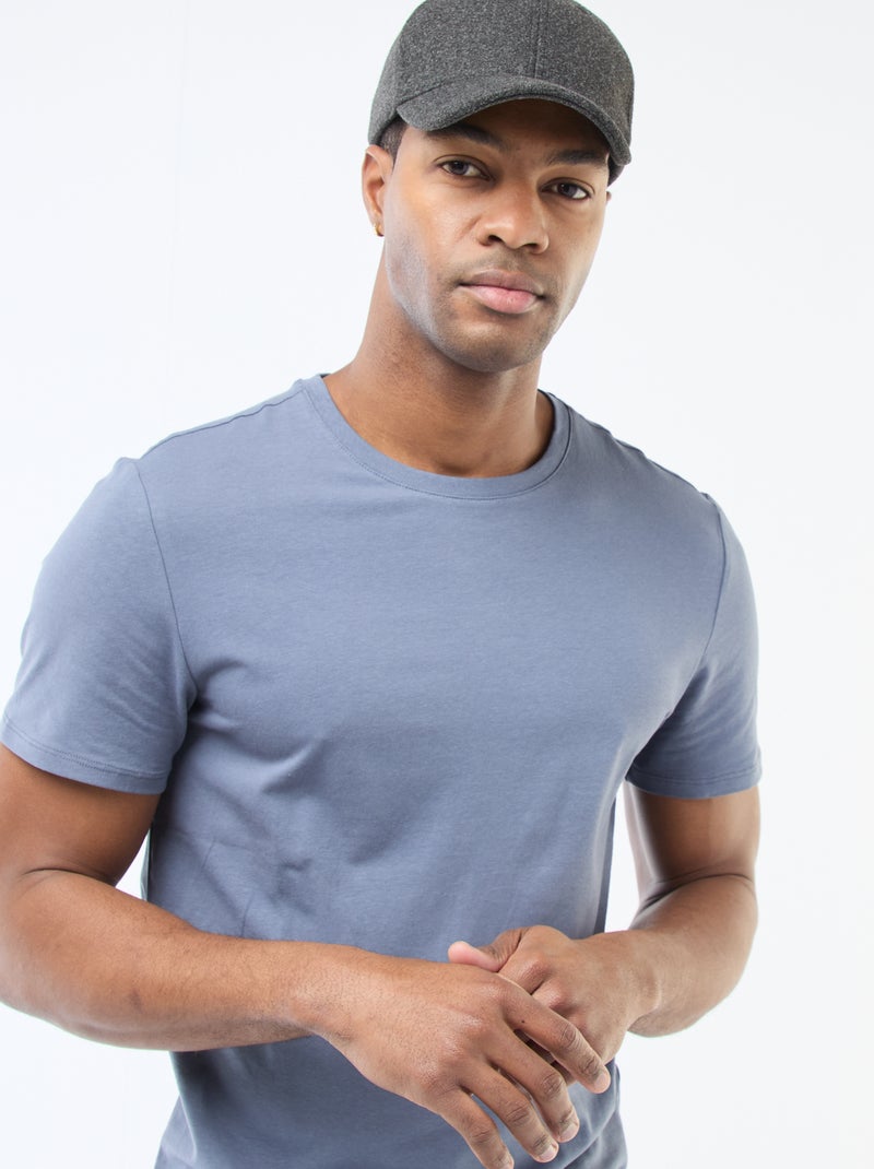 Effen T-shirt - Slim-fit Grijs - Kiabi