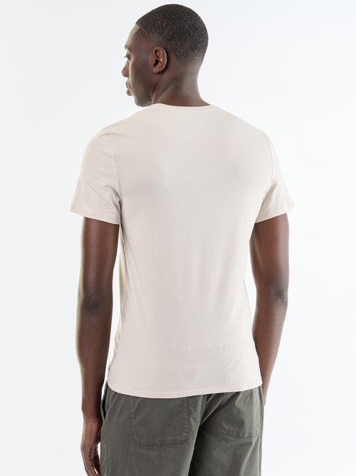 Effen T-shirt - Slim-fit - Kiabi Effen T-shirt - Slim-fit - Kiabi