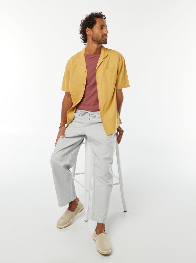 Effen T-shirt - Slim-fit Rose - Kiabi