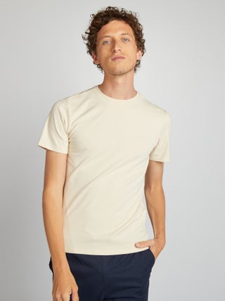 Effen T-shirt - Slim-fit