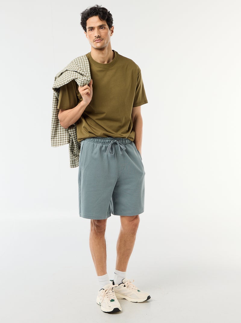 Effen T-shirt Comfort fit / Oversized Groen - Kiabi