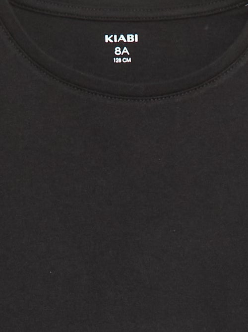 Effen T-shirt met aangerimpelde schouders - Kiabi