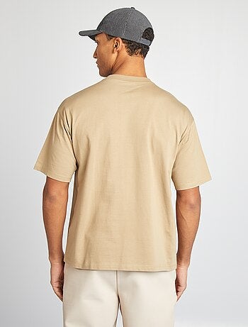 Effen T-shirt met borstzak