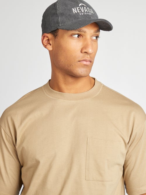 Effen T-shirt met borstzak - Kiabi