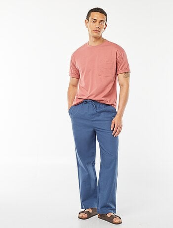 Effen T-shirt met borstzak