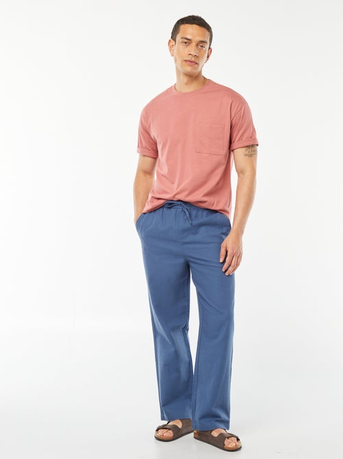 Effen T-shirt met borstzak - Kiabi