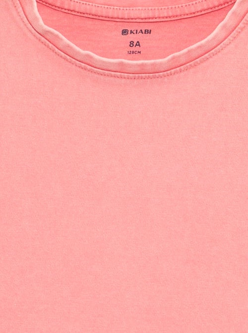 Effen T-shirt met extra korte mouwen - Kiabi Effen T-shirt met extra korte mouwen - Kiabi