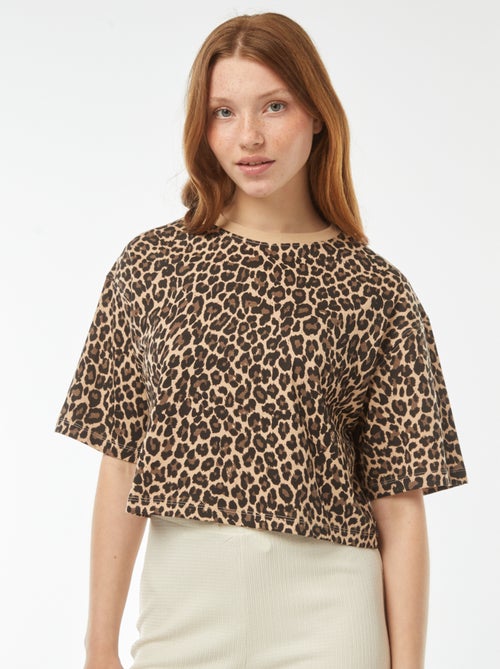 Effen T-shirt met korte mouw - Kiabi
