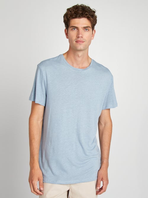 Effen T-shirt met korte mouw - Kiabi