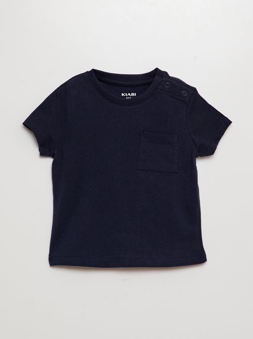 Effen T-shirt met korte mouw - Kiabi