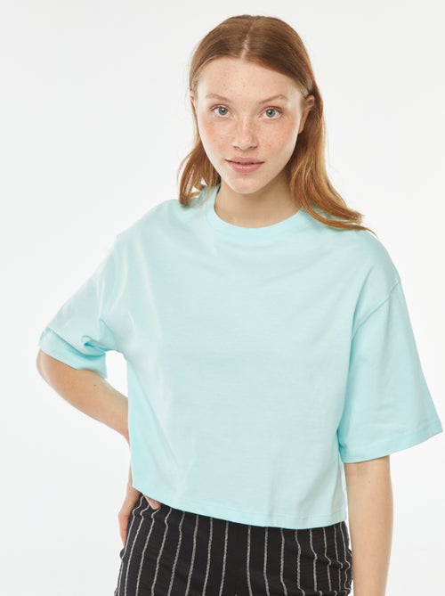 Effen T-shirt met korte mouw - Kiabi