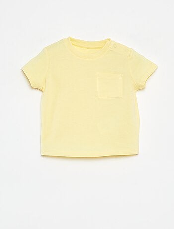 Effen T-shirt met korte mouw