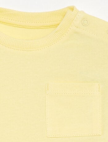 Effen T-shirt met korte mouw