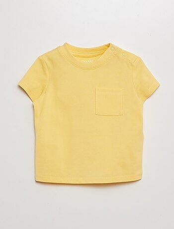 Effen T-shirt met korte mouw