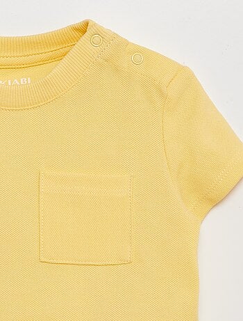 Effen T-shirt met korte mouw