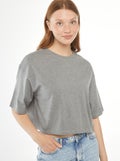 Effen T-shirt met korte mouw Grijs - Kiabi