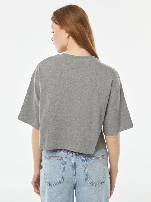 Effen T-shirt met korte mouw - Kiabi