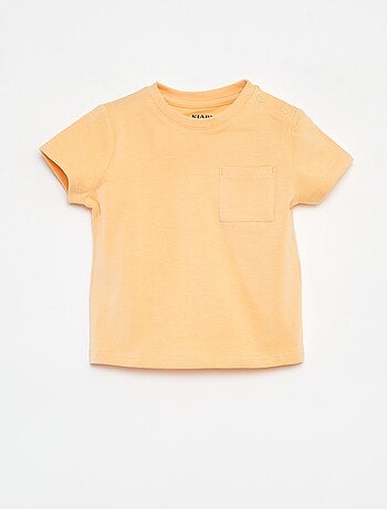 Effen T-shirt met korte mouw