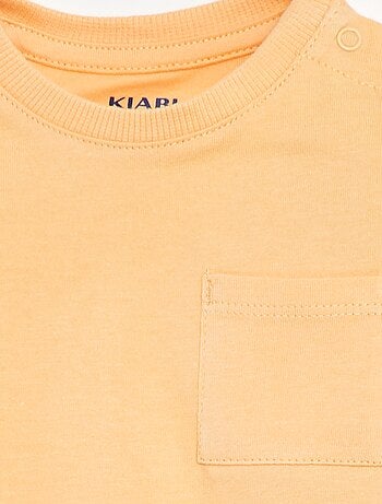 Effen T-shirt met korte mouw