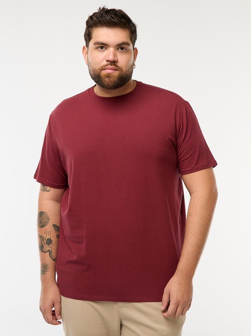 Effen T-shirt met korte mouw - Kiabi