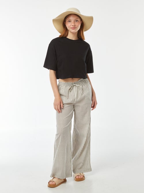 Effen T-shirt met korte mouw - Kiabi