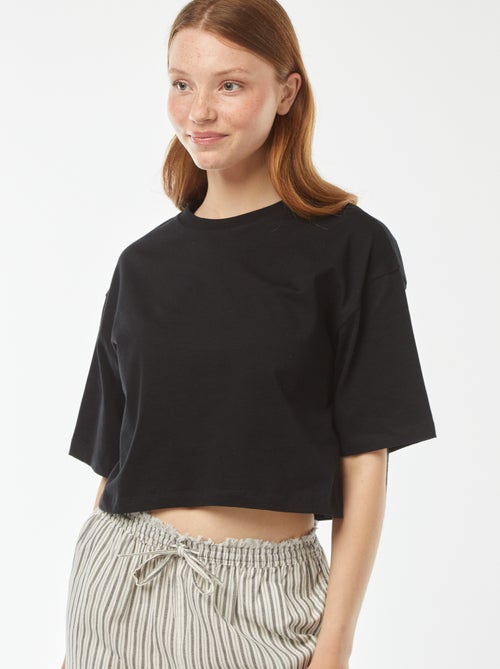 Effen T-shirt met korte mouw - Kiabi