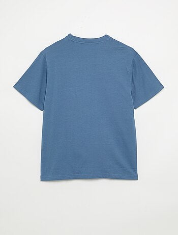 Effen T-shirt met korte mouwen, comfort fit/oversized