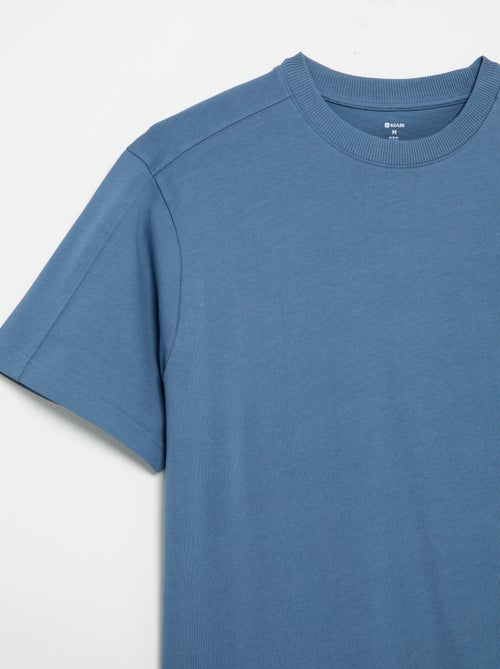 Effen T-shirt met korte mouwen, comfort fit/oversized - Kiabi