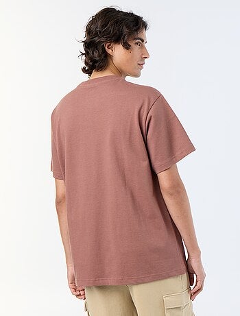 Effen T-shirt met korte mouwen, comfort fit/oversized