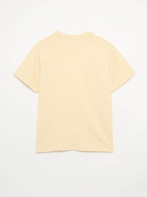 Effen T-shirt met korte mouwen, comfort fit/oversized - Kiabi