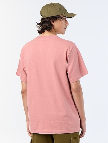 Effen T-shirt met korte mouwen, comfort fit/oversized