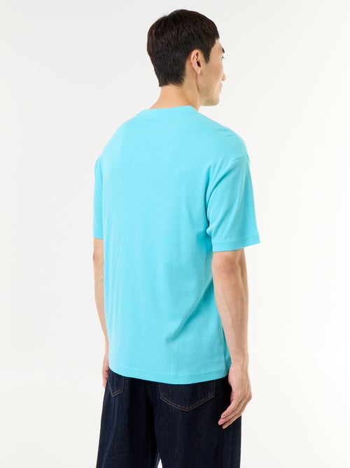 Effen T-shirt met korte mouwen en ronde hals - Kiabi