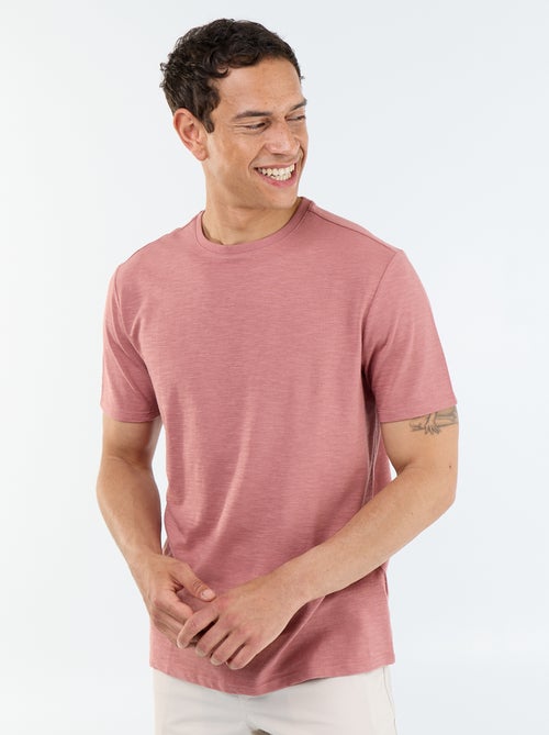 Effen T-shirt met korte mouwen - Kiabi Effen T-shirt met korte mouwen - Kiabi