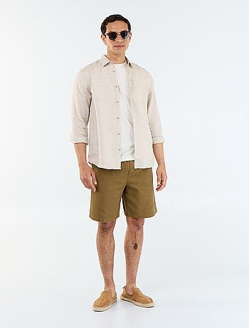Effen T-shirt met korte mouwen