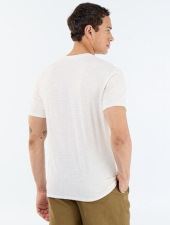 Effen T-shirt met korte mouwen