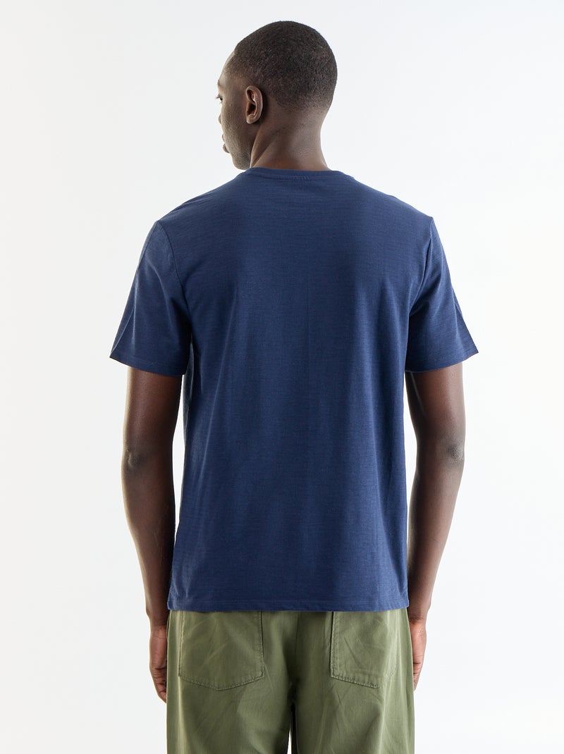 Effen T-shirt met korte mouwen Zwart - Kiabi